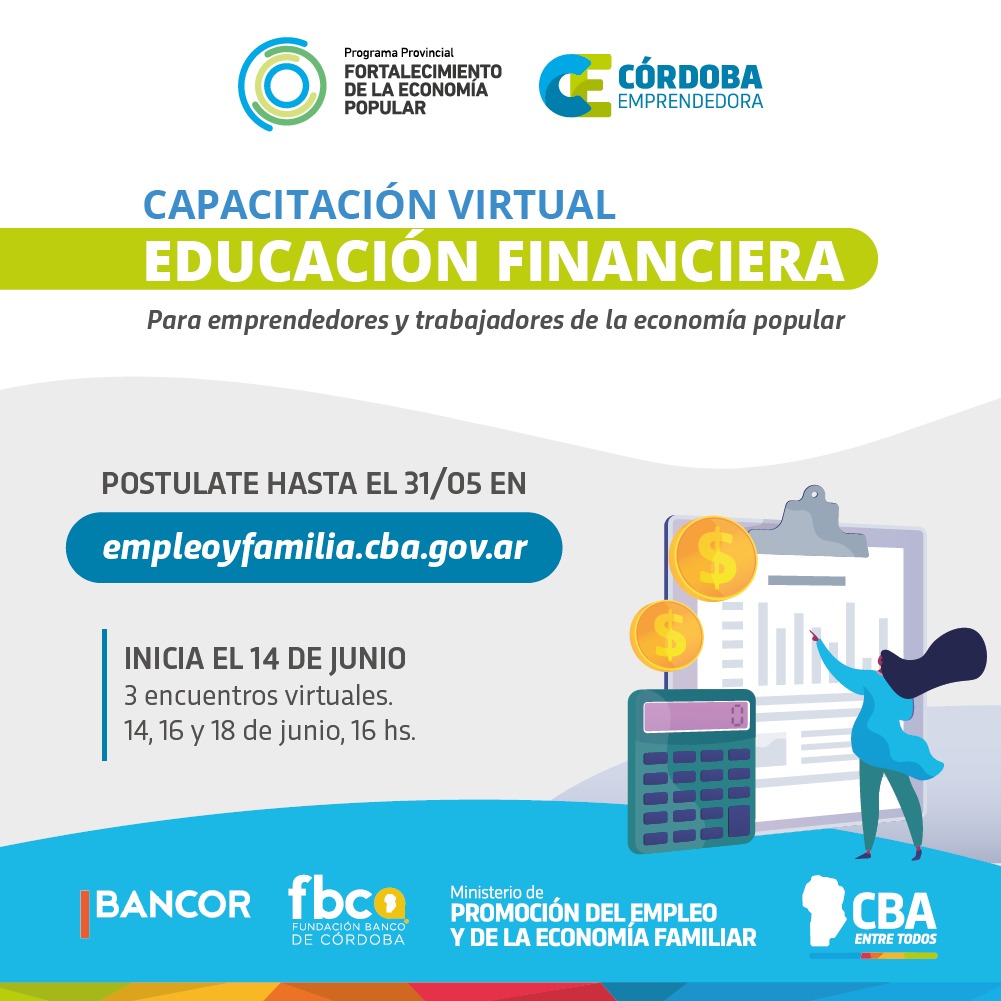 Abren inscripciones para capacitación virtual en finanzas